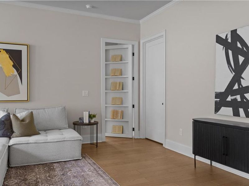 Furnished interior view inside a new home in The Village at Towne Lake, Woodstock (Image 53).
