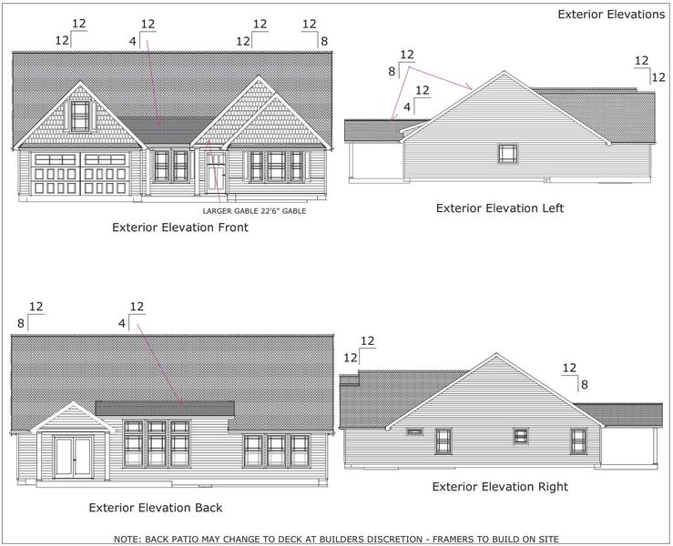 Exterior rendering of this home design in Huckleberry Cove, Chesnee, SC (Image 1). Exterior rendering of this home design in Huckleberry Cove, Chesnee, SC (Image 1).