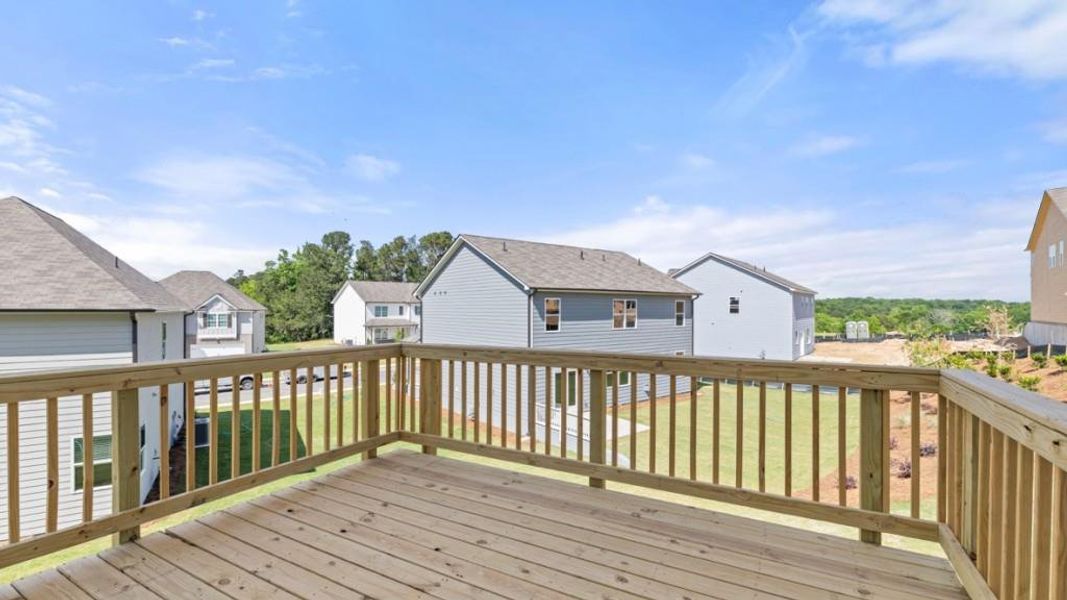 Exterior details and patio area of a home in Liberty Crossing, Braselton (Image 3).