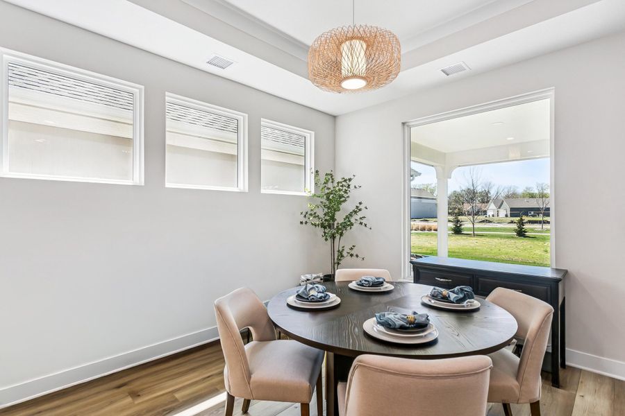 Furnished interior view inside a new home in The Courtyards at The Heritage, Andover (Image 9).