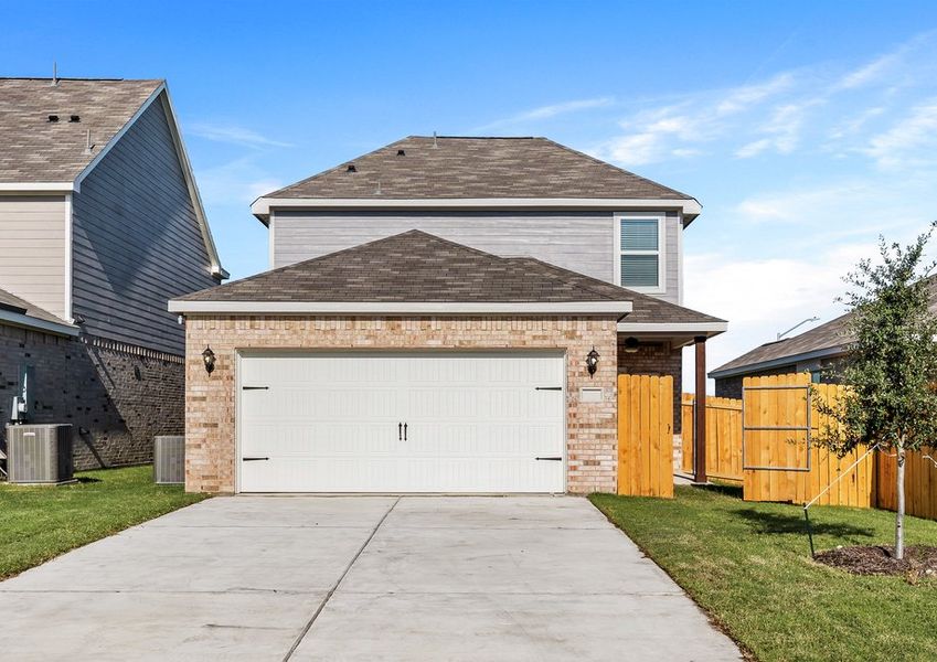 The Dogwood has an ally-load, attached, two-car garage. The Dogwood has an ally-load, attached, two-car garage.