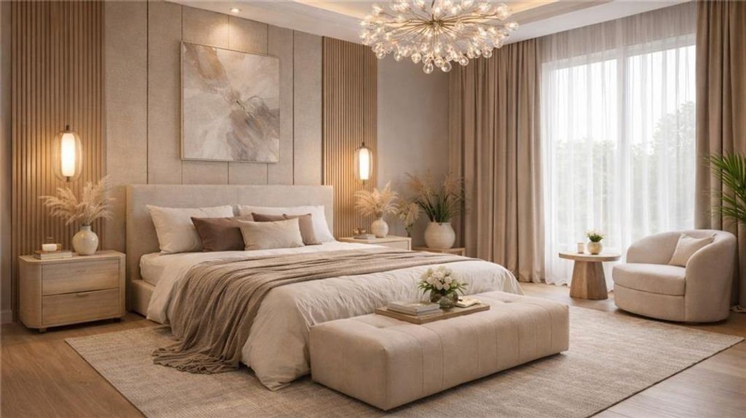 Furnished interior view inside a new home in , Alpharetta (Image 6).
