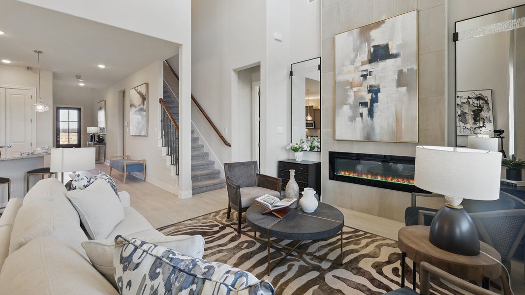 Representative furnished interior of a home built from the Magnolia by Brightland Homes in Green Meadows Premier, Celina (Image 9). Representative furnished interior of a home built from the Magnolia by Brightland Homes in Green Meadows Premier, Celina (Image 9).