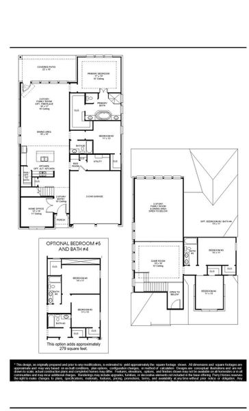 2D floor plan layout of this home in Evergreen, Conroe, TX (Image 5).