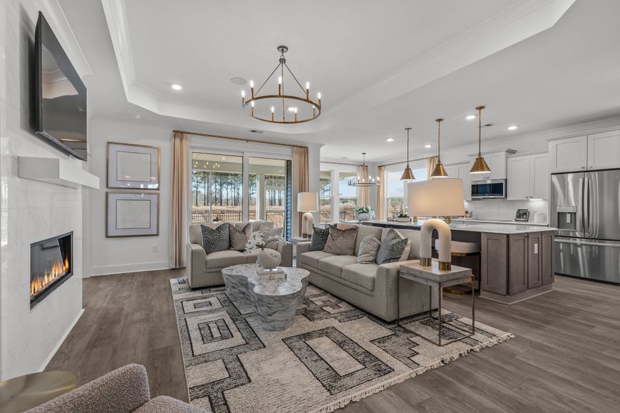 Representative furnished interior of a home built from the The Boardwalk by Chesapeake Homes in Coastal Club of the Carolinas, Calabash (Image 18).