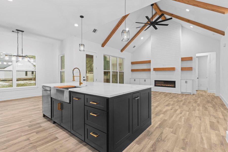 Furnished interior view inside a new home in , New Caney (Image 8).