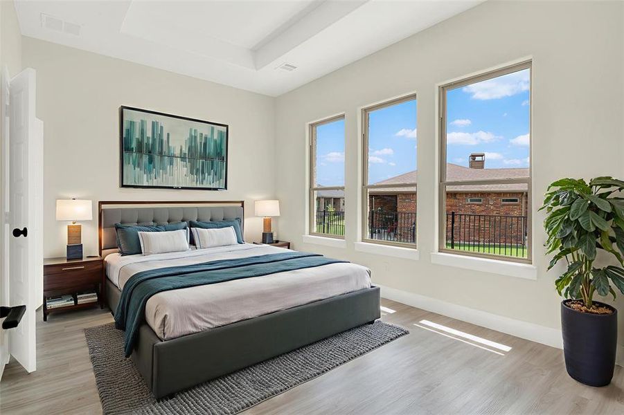 Primary Bedroom - virtually staged