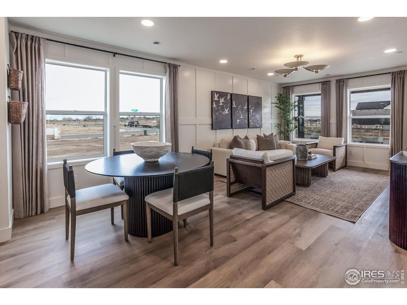 Furnished interior view inside a new home in Prairie Song Story Collection - Single Family Homes, Windsor (Image 13).