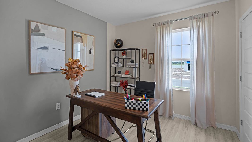 Furnished interior view inside a new home in Harmony at Lake Eloise, Winter Haven (Image 31).