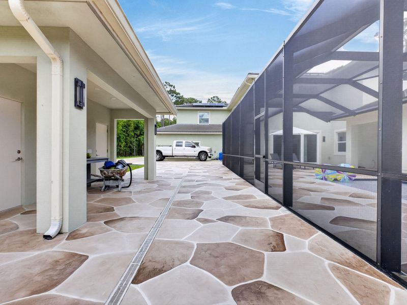 Walkway between Pool and Cabana
