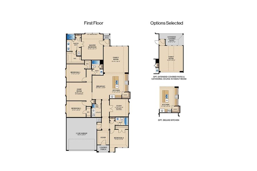 2D floor plan layout of this home in Meadow Run, Melissa, TX (Image 3). 2D floor plan layout of this home in Meadow Run, Melissa, TX (Image 3).