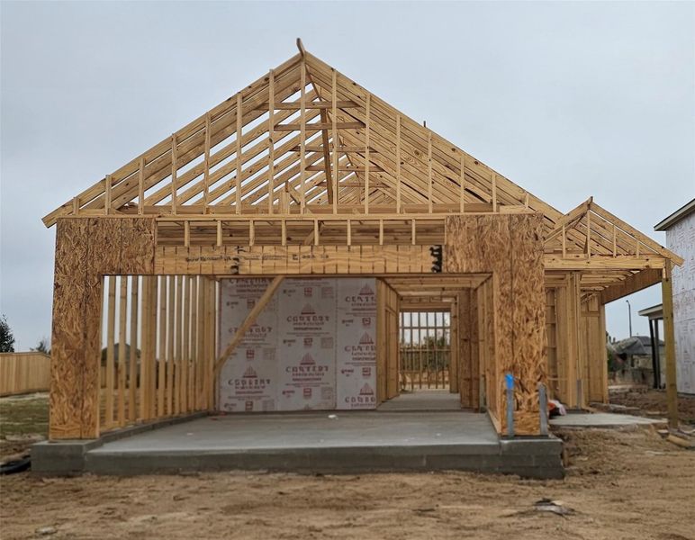 In-progress construction of a new home in Creekland Village at Bridgeland, Cypress, TX (Image 23). In-progress construction of a new home in Creekland Village at Bridgeland, Cypress, TX (Image 23).