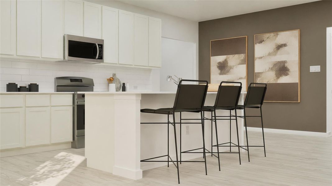 Furnished interior view inside a new home in , Hutto (Image 24).