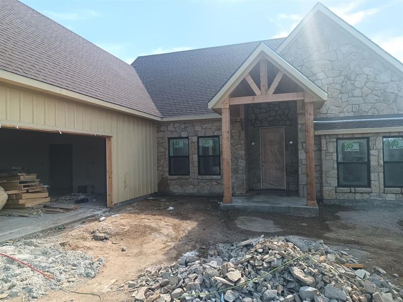 In-progress construction of a new home in , Graford, TX (Image 9).