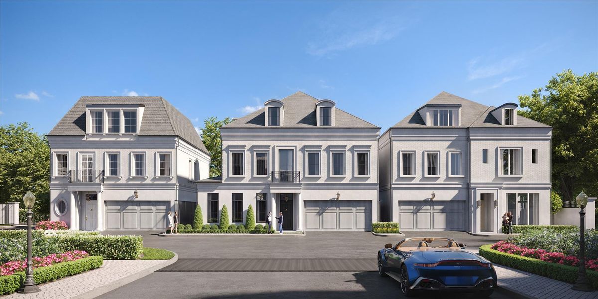 The residences showcase solid mahogany front doors with a glossy lacquered finish, premium Emtek door hardware, and charming gas lantern(s) at the front entrance. The painted brick exterior, adorned with trim compliments and accents, adds a touch of elegance. Professionally landscaped front exteriors and backyards planted with sod grass further enhance the overall appeal of these homes. The residences showcase solid mahogany front doors with a glossy lacquered finish, premium Emtek door hardware, and charming gas lantern(s) at the front entrance. The painted brick exterior, adorned with trim compliments and accents, adds a touch of elegance. Professionally landscaped front exteriors and backyards planted with sod grass further enhance the overall appeal of these homes.