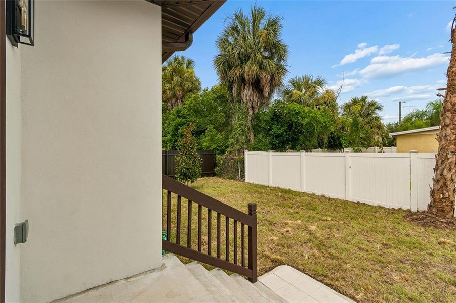 Exterior details and patio area of a home in , Tampa (Image 27).