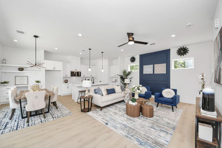 Furnished interior view inside a new home in , Houston (Image 5).