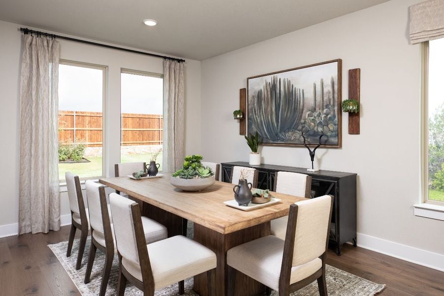 Furnished interior view inside a new home in Discovery Collection at Union Park, Little Elm (Image 5).