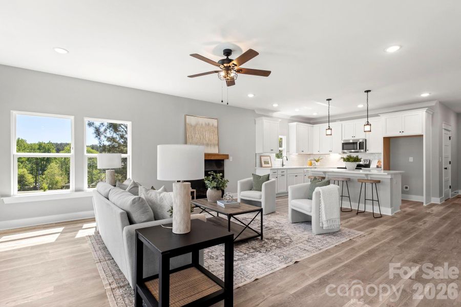 Furnished interior view inside a new home in , Denver (Image 8).