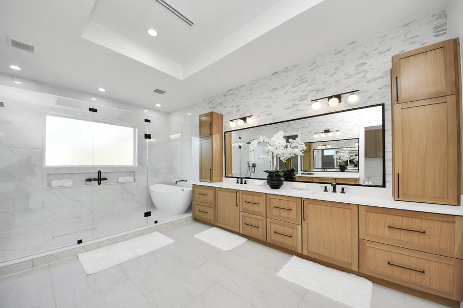 Furnished interior view inside a new home in , Houston (Image 37).