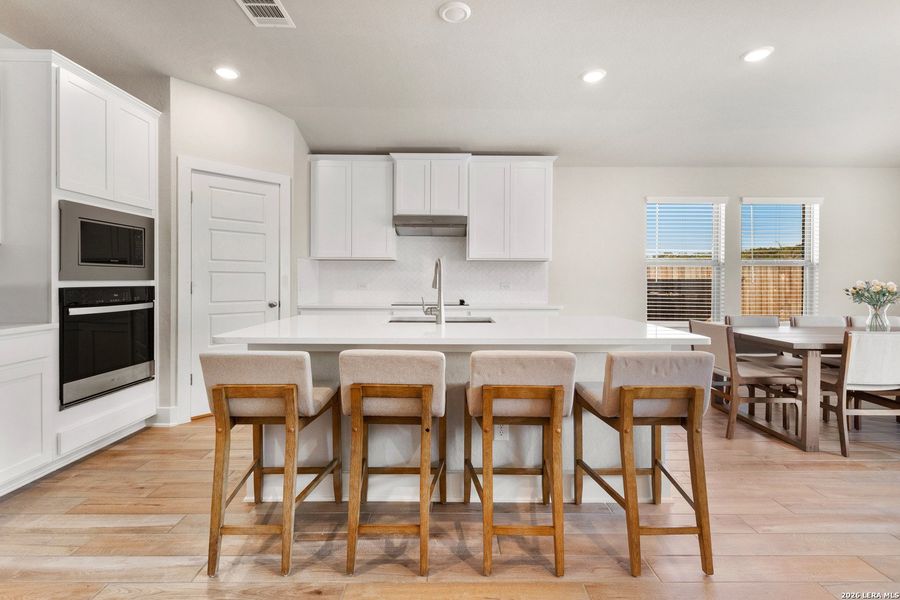 Furnished interior view inside a new home in Fox Falls, Boerne (Image 12). Furnished interior view inside a new home in Fox Falls, Boerne (Image 12).