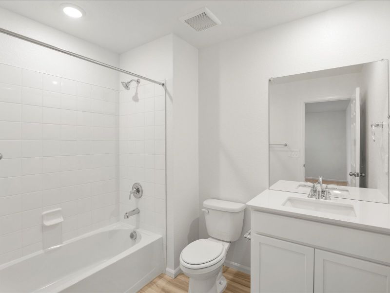 Furnished interior view inside a new home in Skyview at High Point, Aurora (Image 5).