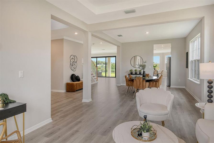Furnished interior view inside a new home in , Nokomis (Image 10).