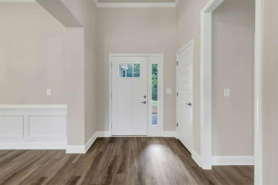 Spacious, unfurnished interior of a new home in Park Place, Bowdon (Image 23). Spacious, unfurnished interior of a new home in Park Place, Bowdon (Image 23).
