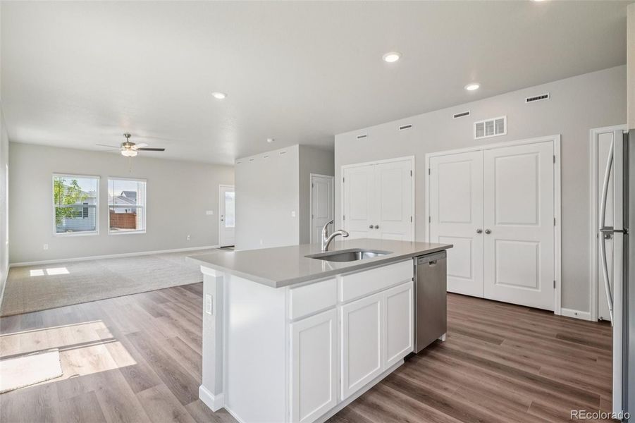 Furnished interior view inside a new home in Wolf Creek Run, Strasburg (Image 5).