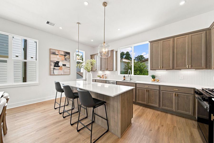 Furnished interior view inside a new home in Commons at West Tidwell, Houston (Image 15).