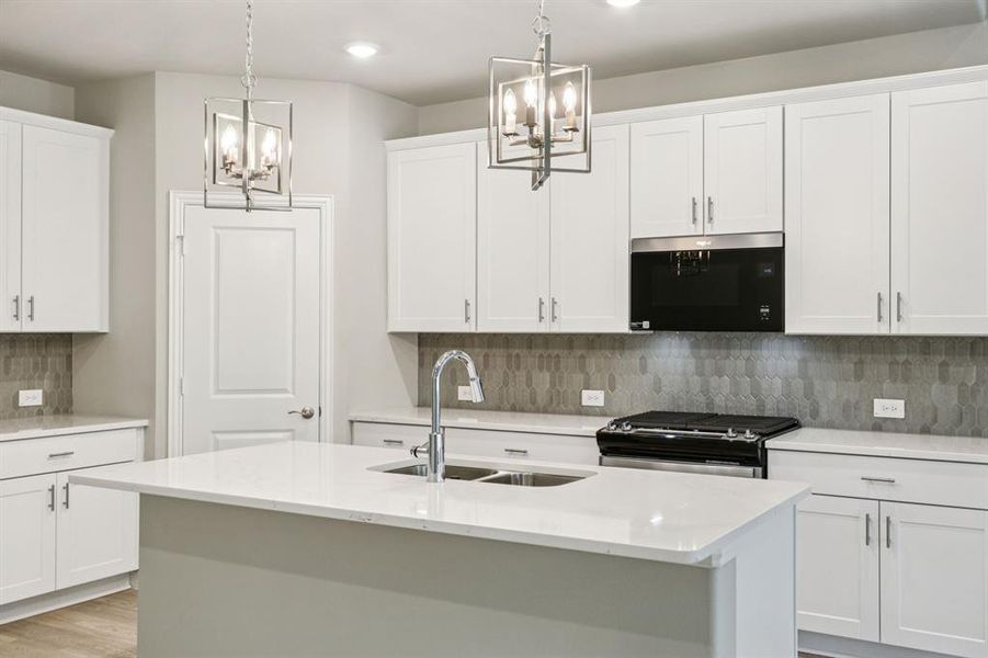 Furnished interior view inside a new home in Parks at Foster Crossing - Premier Series, Anna (Image 16). Furnished interior view inside a new home in Parks at Foster Crossing - Premier Series, Anna (Image 16).