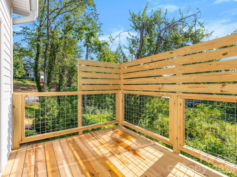 Exterior details and patio area of a home in , Candler (Image 19).