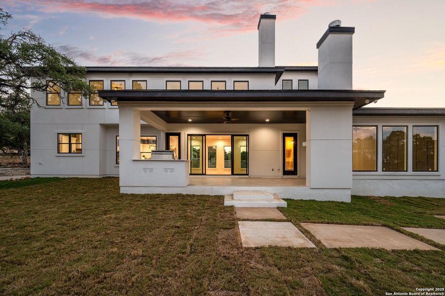 Front exterior of a new home in , New Braunfels, TX, highlighting curb appeal (Image 24).