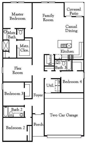 2D floor plan layout of this home in Arabella on the Prairie, Richmond, TX (Image 2). 2D floor plan layout of this home in Arabella on the Prairie, Richmond, TX (Image 2).