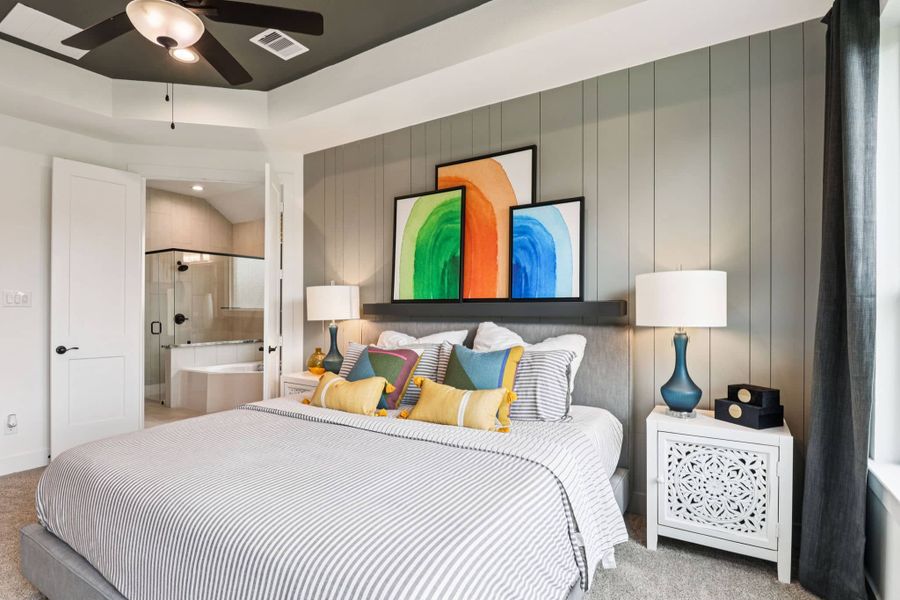 Representative furnished interior of a home built from the Brenner by Chesmar Homes in Audubon, Magnolia (Image 8).