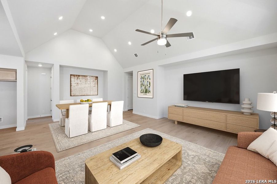 Furnished interior view inside a new home in The Crossvine, Schertz (Image 4).