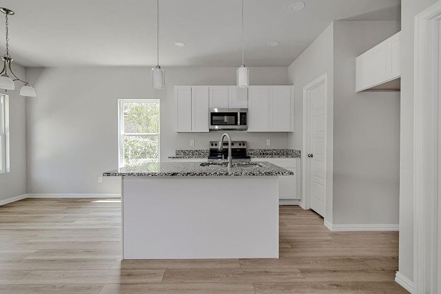 Furnished interior view inside a new home in , Fort Worth (Image 6). Furnished interior view inside a new home in , Fort Worth (Image 6).