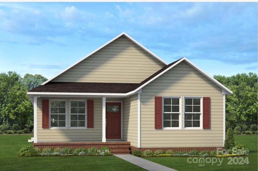 Front exterior of a new home in , Connelly Springs, NC, highlighting curb appeal (Image 2).