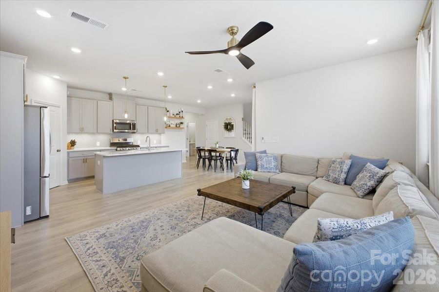 Furnished interior view inside a new home in , Charlotte (Image 16).