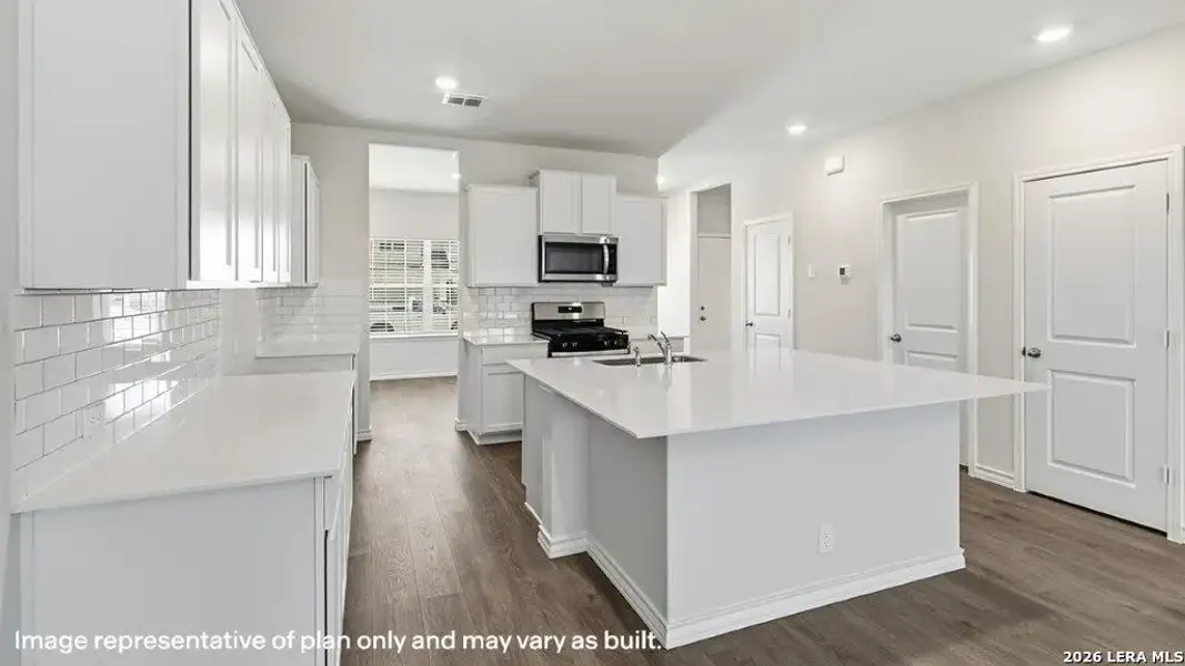 Furnished interior view inside a new home in Brookstone Creek, San Antonio (Image 7).