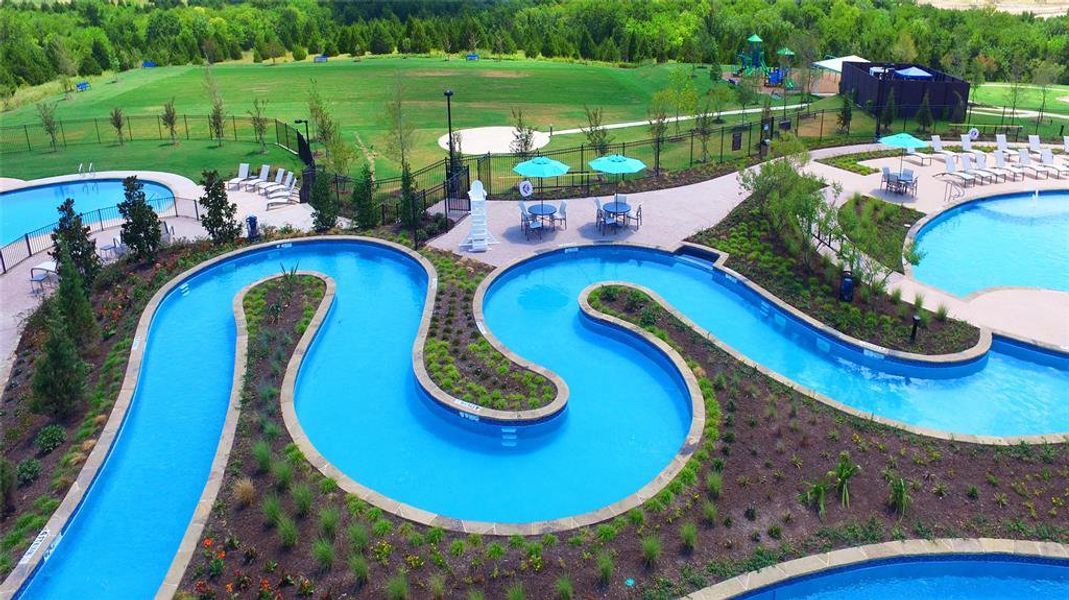 View of pool featuring a yard and a patio area