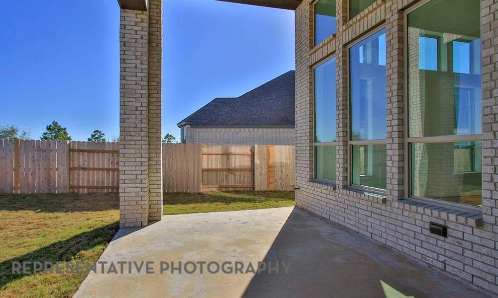 Exterior details and patio area of a home in Star Trail, Prosper (Image 22).