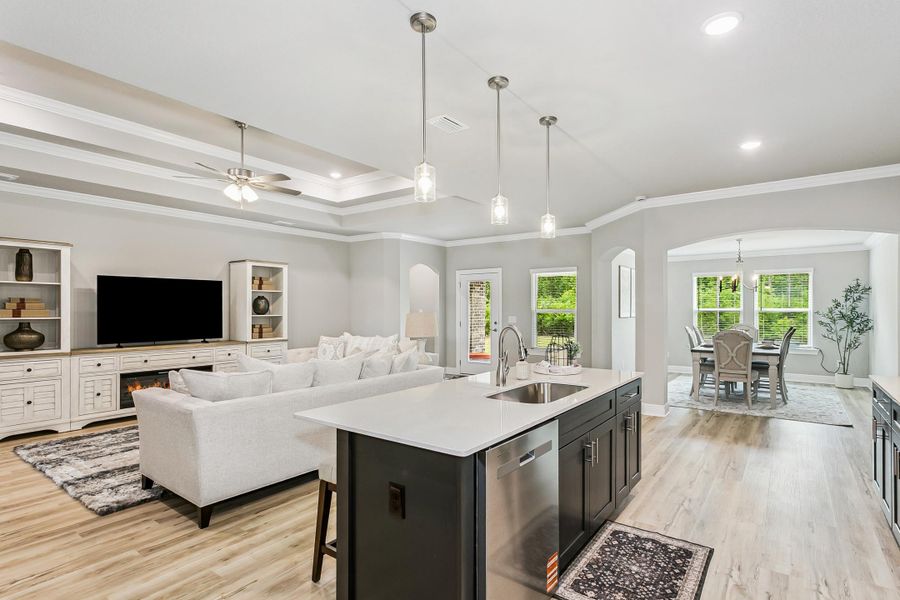 Furnished interior view inside a new home in Walther Reserve, Milton (Image 15).