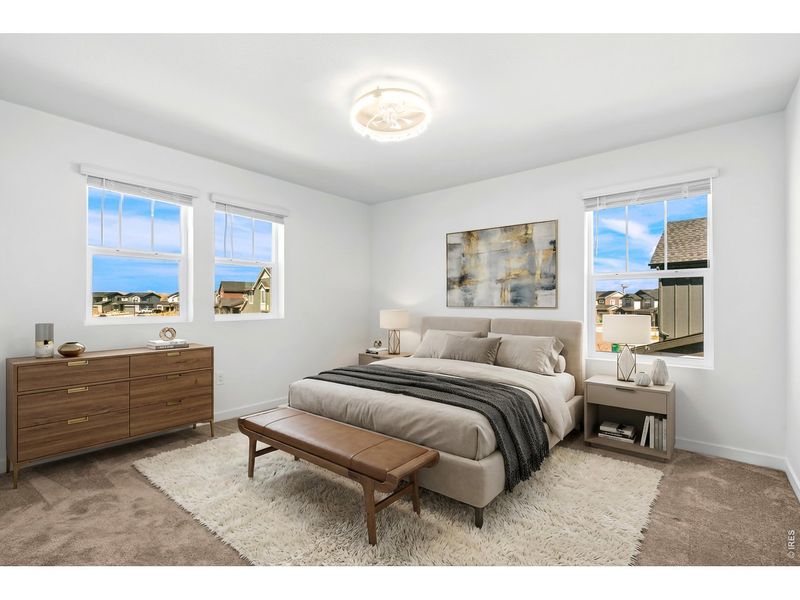 Furnished interior view inside a new home in Timnath Lakes, Timnath (Image 20). Furnished interior view inside a new home in Timnath Lakes, Timnath (Image 20).