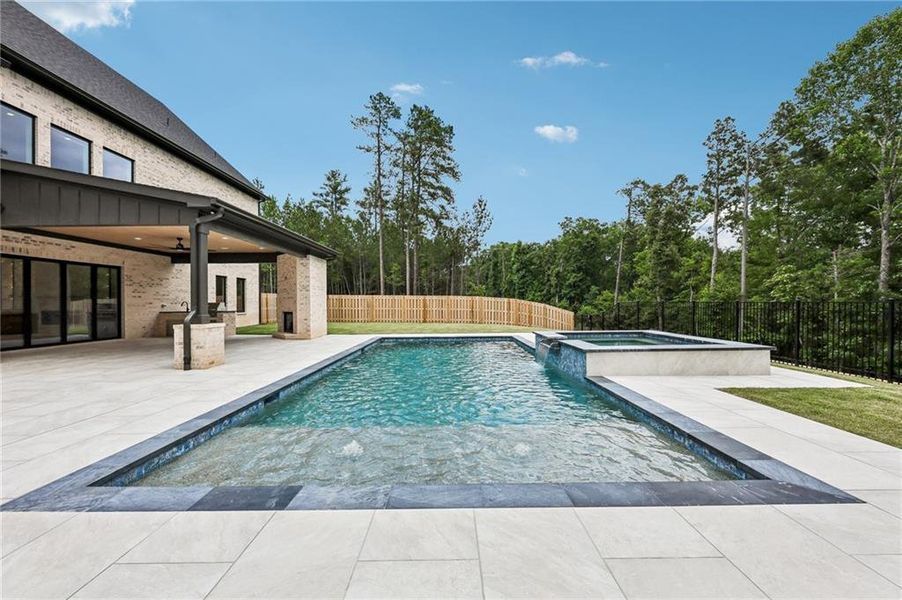 Exterior details and patio area of a home in , Flowery Branch (Image 3).