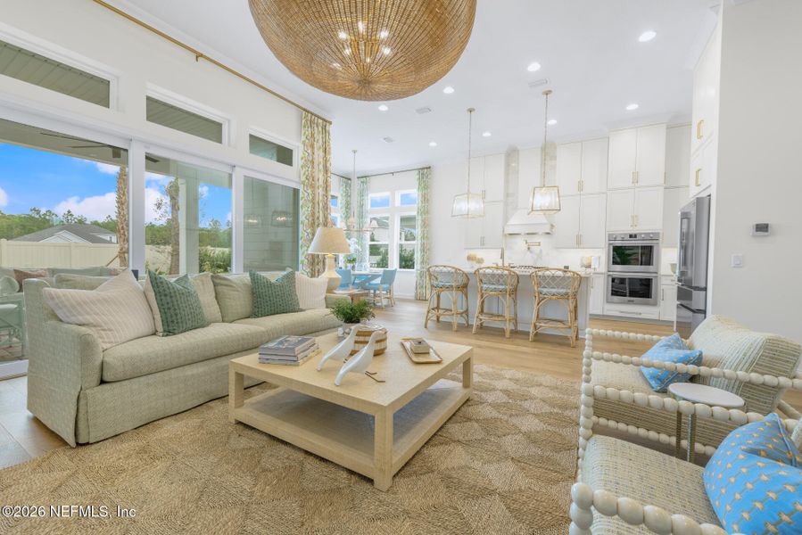 Furnished interior view inside a new home in Reflections at Nocatee, Ponte Vedra (Image 6). Furnished interior view inside a new home in Reflections at Nocatee, Ponte Vedra (Image 6).