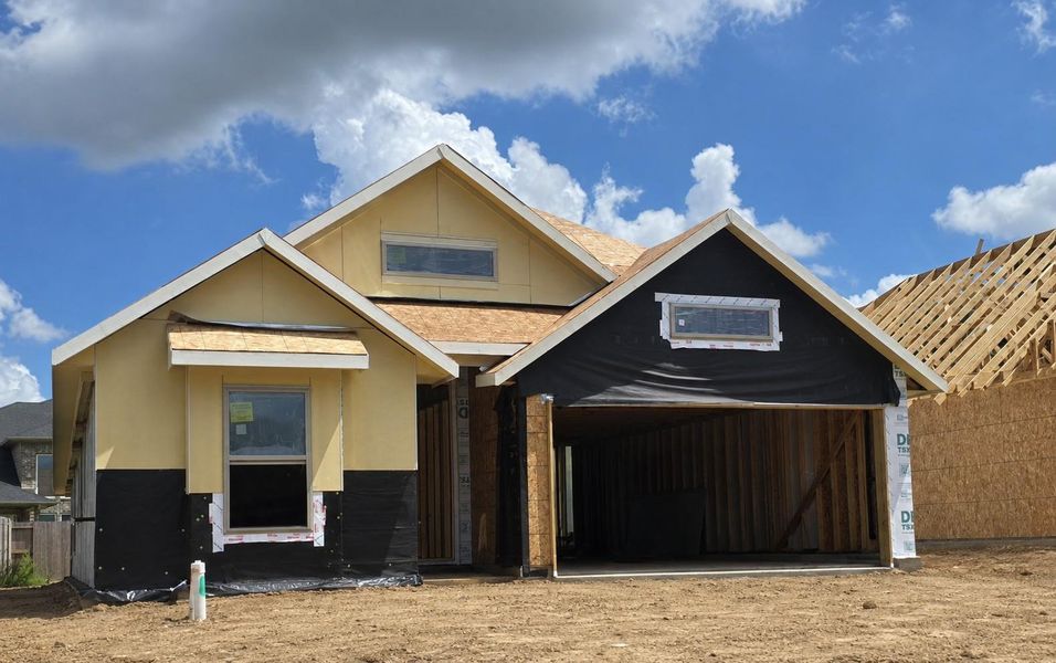In-progress construction of a new home in The Highlands, Porter, TX (Image 25).
