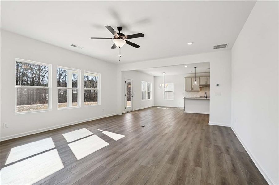 Spacious, unfurnished interior of a new home in Arbors at Richland Creek, Buford (Image 24). Spacious, unfurnished interior of a new home in Arbors at Richland Creek, Buford (Image 24).