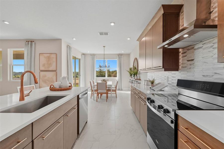 Furnished interior view inside a new home in , Clermont (Image 5).
