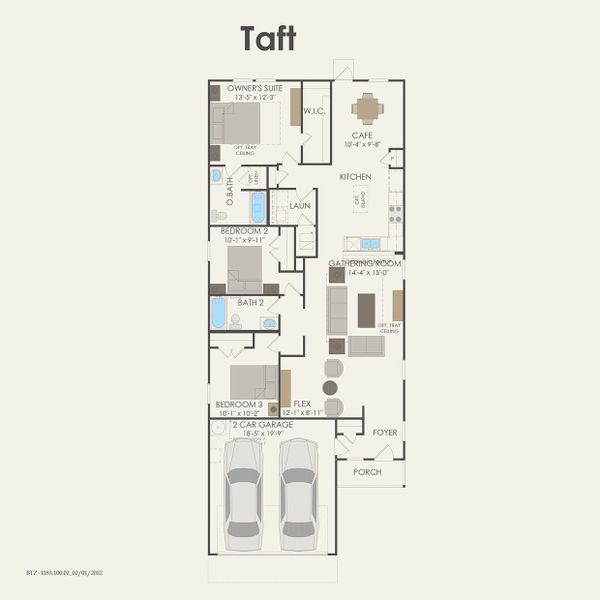 2D floor plan layout for the Taft by Centex in Pinara Pines, Conroe, TX (Image 3). 2D floor plan layout for the Taft by Centex in Pinara Pines, Conroe, TX (Image 3).